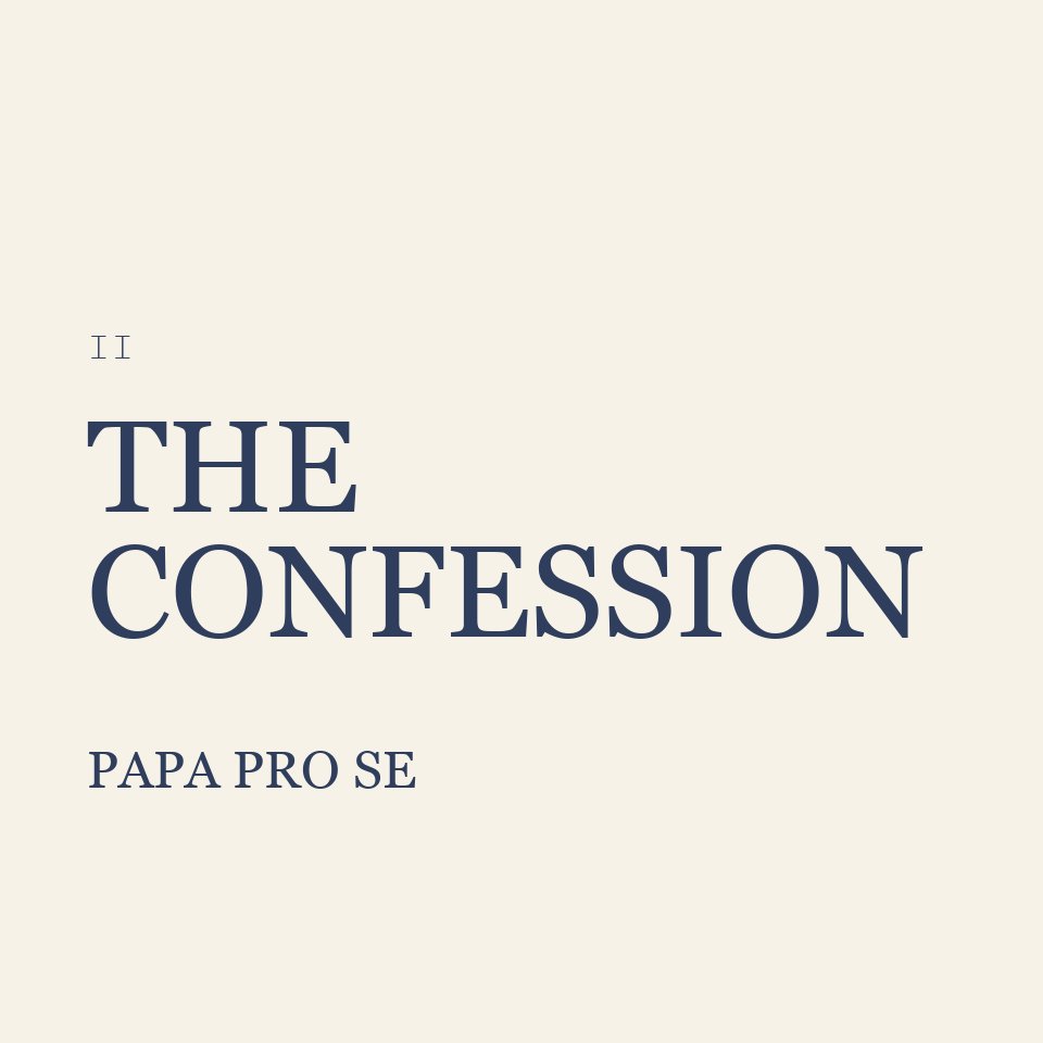 Cover art for The Confession by PAPA PRO SE